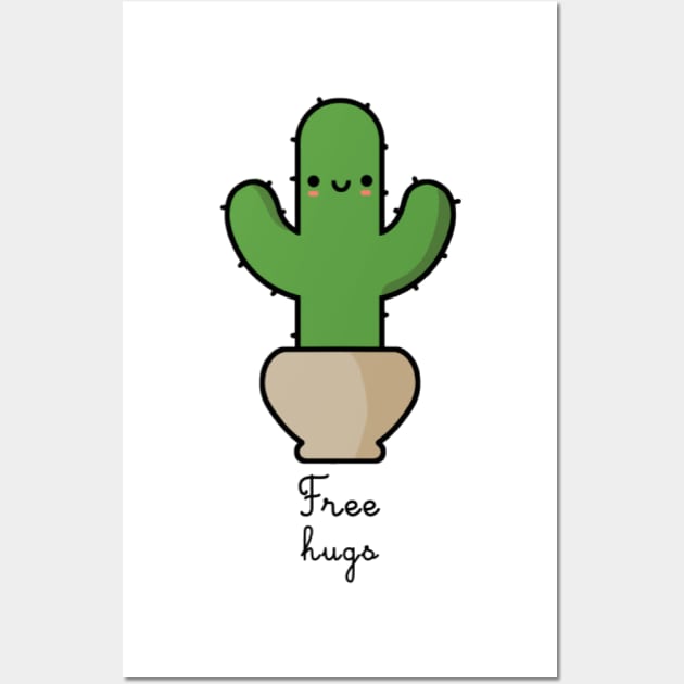 Cactus free hugs Wall Art by ghjura